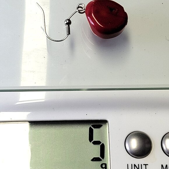 Red Coral Earrings - Picture 7 of 7